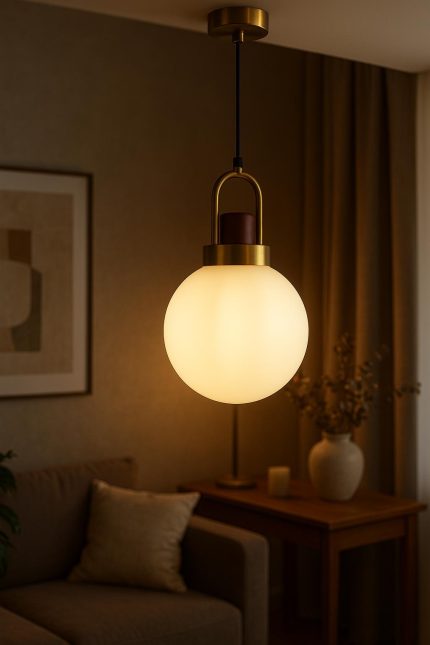 תלוי זכוכית חלבי 30 לנורת E14